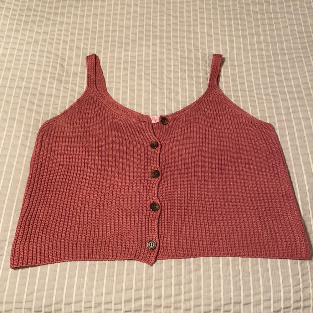 Knitt crop tank top